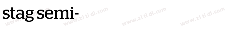 stag semi字体转换